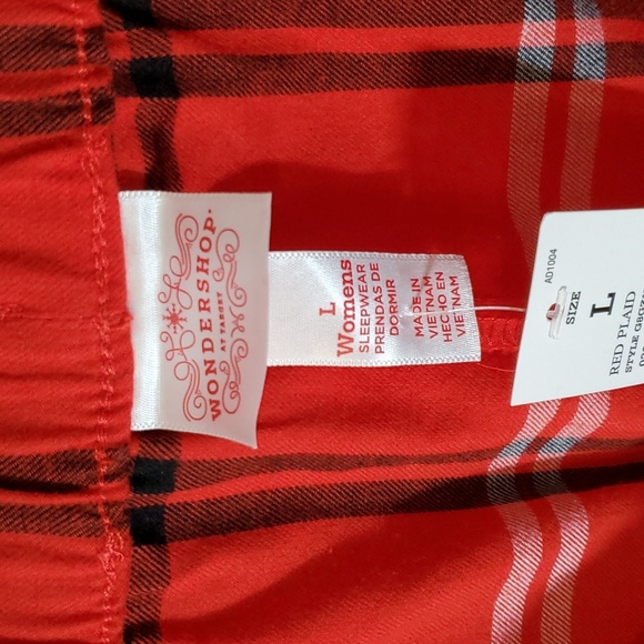 Wondershop Women's Notch Collar Plaid Flannel 2pc Pajama Set - Picture 13 of 15